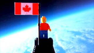 Lego Man Flies To The Edge Of Space [upl. by Sumer]