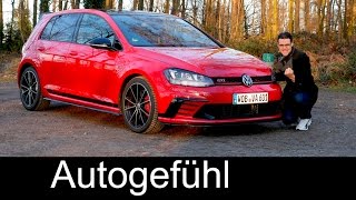 Volkswagen VW Golf GTI Clubsport FULL REVIEW test driven 265 hp Autobahn special  Autogefühl [upl. by Anigriv]