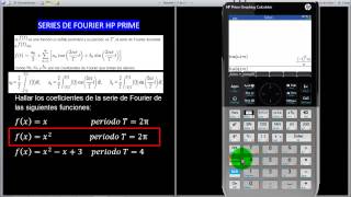 HP PRIME SERIE FOURIER COEFICIENTES [upl. by Stambaugh]