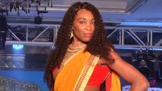 Venus Williams dance at Bangalore Raptors Event  2014 [upl. by Gnouhp]