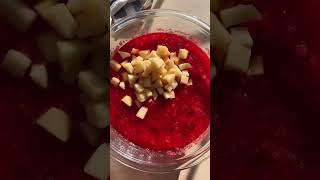 Cranberry Jello Salad thanksgivingrecipes thanksgivingfood easydesserts [upl. by Leong]