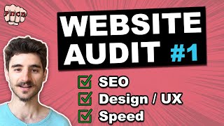 Website Audit SEO Design  UX amp Speed Analysis 1 [upl. by Sinnaiy]