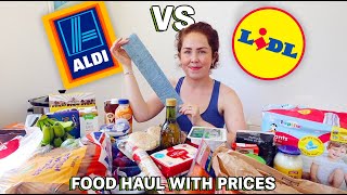 LIDL WEEKLY FOOD HAUL 2023  Aldi VS Lidl Whos CHEAPER [upl. by Kelwin]