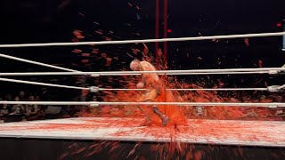 Fancam Kyle OReilly vs Malakai Black AEW Dynamite 52224 Blood Fountain Soak Zone [upl. by Maighdiln]