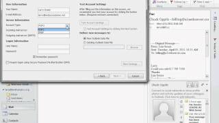 How To Set Up an Email Account in Outlook 2010 [upl. by Hillie]