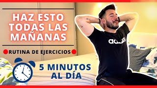 ⏰ Rutina de 5 Ejercicios al DESPERTAR en la Cama Despídete del Dolor Mañanero [upl. by Laura567]