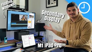 The iPad Pro Is Finally A Computer  Extended Monitor Support Fully Explained  iPadOS 162 [upl. by Tiram]