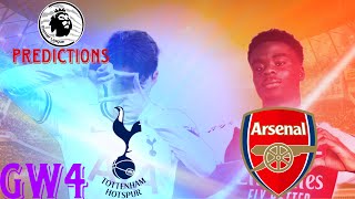 We are set for a BLOCKBUSTER North London Derby Premier League Gameweek 4 Predictions [upl. by Hawkie]