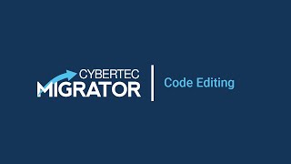 Migrator Code Editing [upl. by Horne]