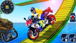 Super Bikes Game Racing Games Bike Stunts Real Tricks Simulator Bike Game Android Gameplay [upl. by Elleynad]