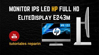 🔴 MONITOR LED IPS FULL HD HP EliteDisplay E243m Skype business [upl. by Eceerehs]