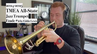 2025 TMEA AllState Jazz Trumpet  Etude 2 [upl. by Morlee]