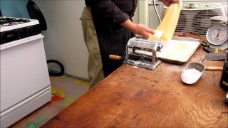 Making Fresh Pasta Using Pasta Machine  Part 2 [upl. by Miche]