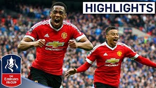 Everton 12 Manchester United  Martial Wins it For United  Emirates FA Cup 201516 SemiFinal [upl. by Manvil]