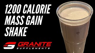 Easy Homemade Mass Gainer Shake Muscle Building Smoothie [upl. by Ettie]