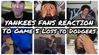 Yankees fans reaction to Game 5 loss to Dodgers [upl. by Dihaz]