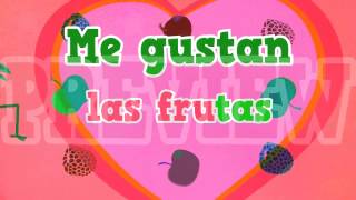 La fruta Song and video to learn names of fruits in Spanish for kids [upl. by Blatt]