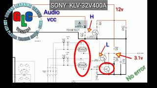 SONY KLV32V400A 8 TIME RED LED BLINKING ERROR [upl. by Connelly]