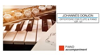 🎼 JOHANNÈS DONJON  Offertoire Op 12  Piano Accompaniment  Sheet Music Scrolling [upl. by Tjaden465]