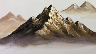 Paint Mountains With Acrylic Paints  lesson 1 [upl. by Sethi453]