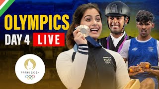 Paris Olympic 2024 Day 4 Live  Shooting Rowing amp Equestrian action Bronze Medal matches live [upl. by Chill]