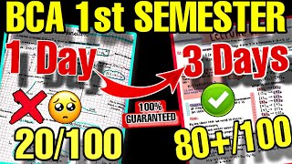 Bca Math 1st Semester URGENT Video😬⚠️  How to Score 100 in Maths  Bcs012🔥 [upl. by Suzette454]