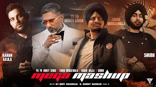 Yo Yo Honey Singh X Sidhu Moosewala X Karan Aujla X Shubh  Mega Mashup 2024  Sunny Hassan Visual [upl. by Lidaa144]