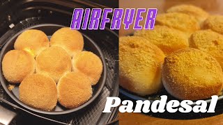 Airfryer Pandesal  No Egg No Butter Bread  Airfryer Recipe  Cheese Pandesal [upl. by Linneman574]