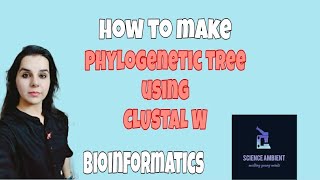 How to make phylogenetic tree using CLUSTAL W [upl. by Armillas]