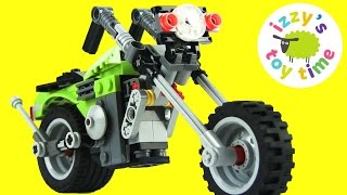 LEGO Toys  Unboxing and Building a LEGO Motorcycle Family Fun from Izzys Toy Time [upl. by Attenwahs]