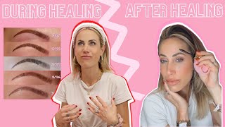 Microblading HEALING PROCESS What to expect [upl. by Nali]