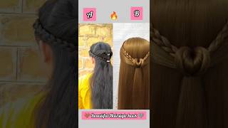 😊WHICH ONE IS THE 😍 BEST HAIRSTYLE  COMMENTS short hairstyle easyhairstyles [upl. by Annoyek559]