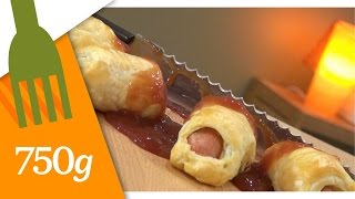 Recette Feuilletés aux saucisses façon doigts de sorcière  750g [upl. by Livvi]