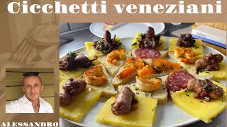 Come fare i Cicchetti veneti … Venezia sfiziosa [upl. by Ahsekat304]