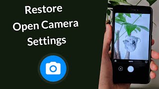 How to Restore Settings in Open Camera App [upl. by Ceil]