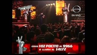 Pocito canta Si tú no estás  La Voz Perú  Conciertos en vivo  Temporada 2 [upl. by Huberman898]