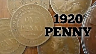 Australia 1920 Penny Variety Count [upl. by Kcira950]