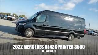 2022 MERCEDES BENZ SPRINTER 3500 [upl. by Aisilef]