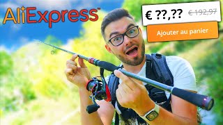 JE TESTE UNE CANNE A PECHE ALIEXPRESS  Pas cher et en carbone [upl. by Brigg357]