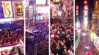 New Years Eve Times Square Celebrations amp Aftermath EarthCam Live [upl. by Ennaisoj]