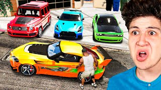 ROBANDO TODOS los COCHES DEPORTIVOS de GTA 5 🚘🏁 Película [upl. by Nitsid784]