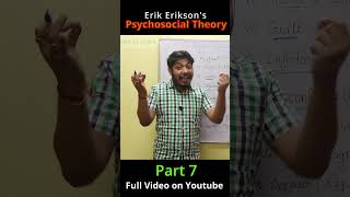 Erik Eriksons Psychosocial Theory Part 7 [upl. by Aitropal23]