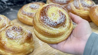 Avec 2 oeufs préparez ces IRRÉSISTIBLES petites brioches à la crème pâtissière 😍 [upl. by Nyrak]