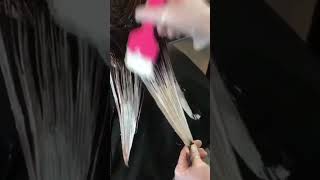 Balayage hair color Technique at Homehairtransformationhaircolorhairtutorialbalayage share [upl. by Shull]