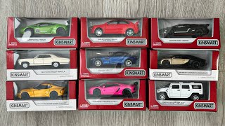 Unboxing Kinsmart Diecast Cars And Review In Hands  Bugatti Lamborghini Toyota MercedesBenz [upl. by Ahsikam]