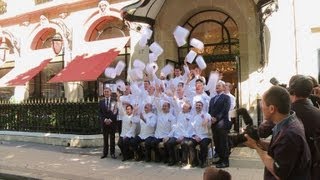 Les chefs de chefs dEtat célèbrent lamitié francoallemande [upl. by Ajam]