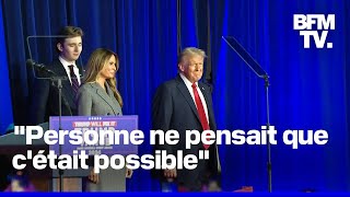 Présidentielle américaine le discours de Donald Trump revendiquant sa victoire [upl. by Oiligriv]