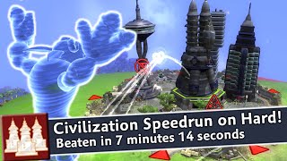 WR Spore Speedrun of Civilization Stage Hard in 714 [upl. by Aramot]