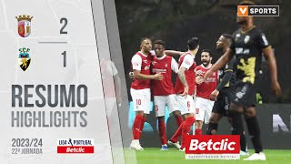 Resumo Braga 21 Farense Liga 2324 22 [upl. by Novoj]