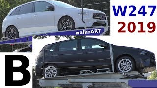 Mercedes Erlkönig BKlasse 2019 BClass W247 Transport wenig getarnt  less camouflaged 4K SPY VIDEO [upl. by Nonnah]